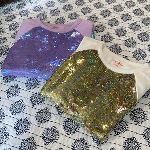 Cat & Jack Flip Sequin Sweatshirts 14/16